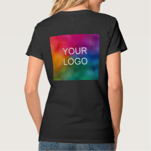 Business Logo Elegant Modern Template Black T-Shirt