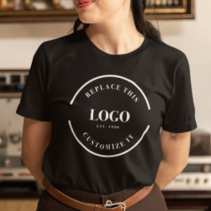 Business logo Employee Custom Staff Tri-Blend Shirt