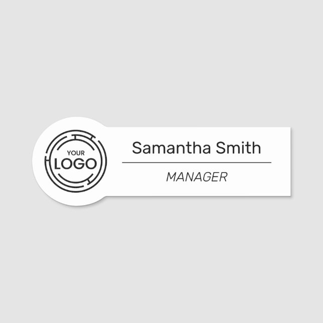 Business Logo Employee Name Tag (Front)