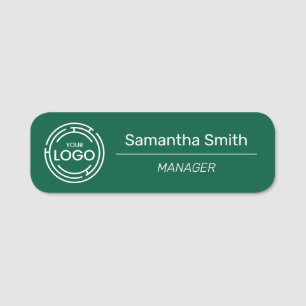Business Logo Employee Name Tag