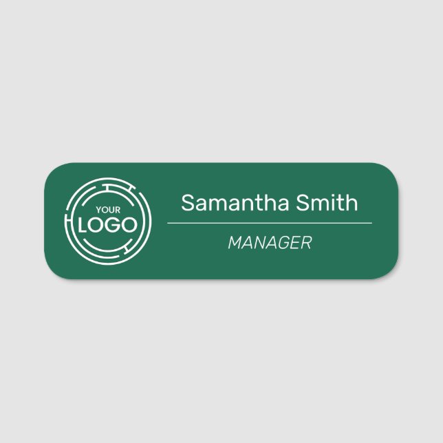 Business Logo Employee Name Tag (Front)