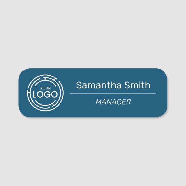 Business Logo Employee Name Tag (Front)