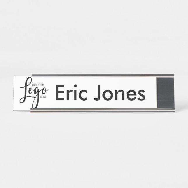 business Logo employee office name plate (Front)