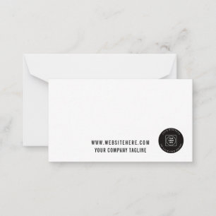 Business Logo Employee Offices Note Card