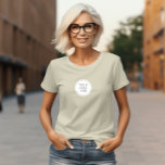 Business Logo | Employee Staff Company Branded  T-Shirt<br><div class="desc">An Elegant and Minimal Corporate design featuring a a Logo and corporate details . Ideal for any type of corporate occasions! Make this item your own by adding your text. To access advanced editing tools, please go to "Personalise this template" and click on "Details", scroll down and press the "click...</div>