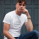 Business Logo Employee Staff Company Branded T-Shirt<br><div class="desc">A simple custom business template in a modern minimalist style which can be easily updated with your company logo. If you need any help personalising this product,  please contact me using the message button below and I will be happy to help.</div>