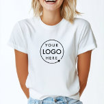 Business Logo Employee Staff Company Branded T-Shirt<br><div class="desc">A simple custom business template in a modern minimalist style which can be easily updated with your company logo. If you need any help personalising this product,  please contact me using the message button below and I will be happy to help.</div>
