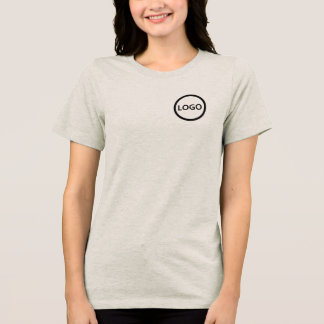 Business Logo Employee Staff Company Branded  Tri-Blend Shirt