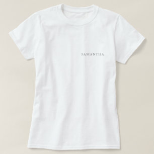 Business Logo Employee Staff Name Company Branded T-Shirt
