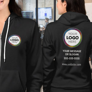 Business Logo - Front & Back Print Staff Uniform Hoodie