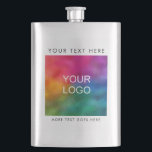 Business Logo Here Modern Elegant Template Best Hip Flask<br><div class="desc">Customisable Business Company Corporate Here Or Your Image Photo Picture Elegant Modern Trendy Template Classic Flask.</div>