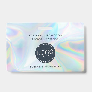 Business Logo Holographic Employees ID Custom Badge