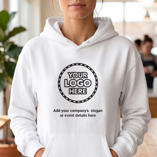 Business Logo Hoodie with Tagline or Event Details