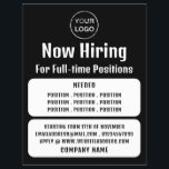 Business Logo, Job Vacancy Recruitment Advertising Flyer<br><div class="desc">Business Logo,  Job Vacancy Recruitment Advertising Flyers By The Business Card Store.</div>