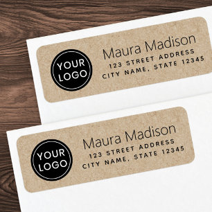 Business logo Kraft look modern return address