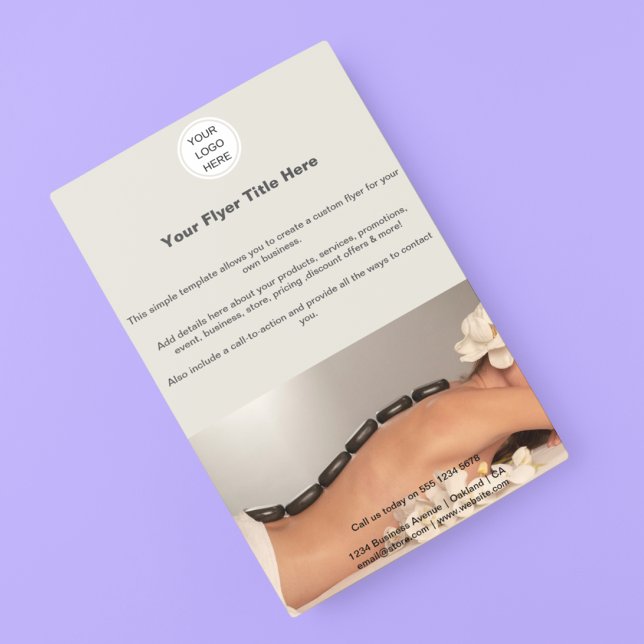 Business Logo l Marketing Beauty salon Spa  Flyer (Creator Uploaded)