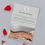 Business Logo l Marketing Beauty salon Spa  Flyer<br><div class="desc">This flyer is designed to be simple,  yet effective. It includes a company logo,  a brief description of the business,  and contact information. It is an effective way to promote a business.</div>