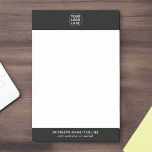 Business Logo l Promotional Black & White Promo  Post-it Notes