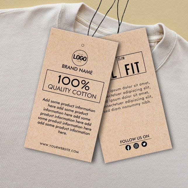 Business Logo Label Clothing Hang Tag (Creator Uploaded)