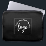 Business Logo  Laptop Sleeve<br><div class="desc">Modern business logo laptop sleeve. Add your own logo in this space. Personal or business logo. Great company swag for your employees to present a professional branded image.</div>