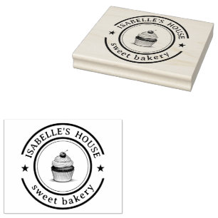 Business Logo   Large Personalised Homemade Logo  Rubber Stamp