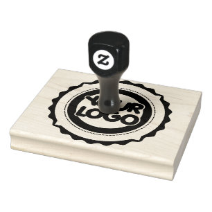 Business Logo Large Rubber Stamp