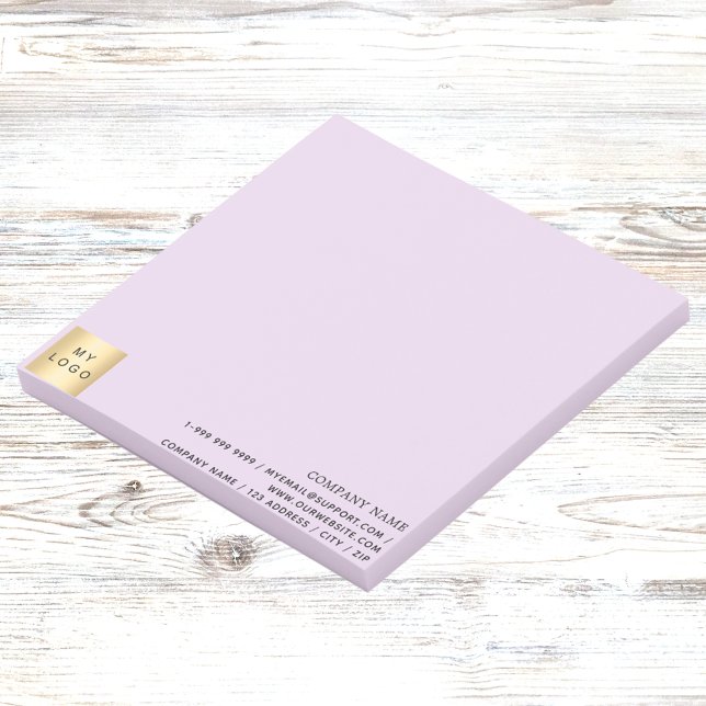 Business logo lavender purple post-it notes (Creator Uploaded)