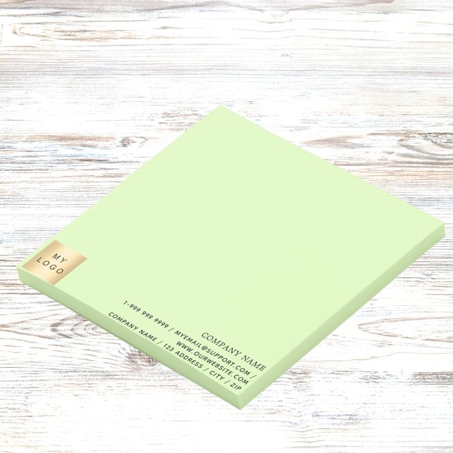 Business logo light green post-it notes (Creator Uploaded)