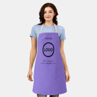 Business Logo Light Purple Employee Staff Name