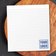 Business Logo Lined Notepad