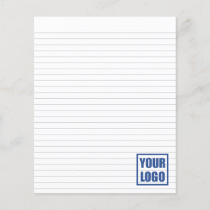 Business Logo Lined Paper Pieces