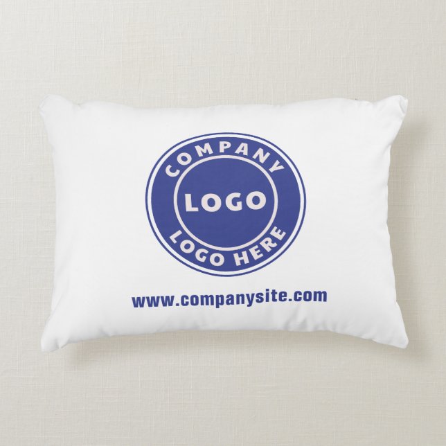 Business Logo Matching Corporate and Guesthouse Decorative Cushion (Front)