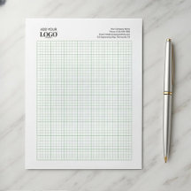 Business Logo Minimalist 5 x 5 Graph Sketch Pad 