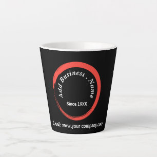 business logo minimalist clean simple corporate latte mug
