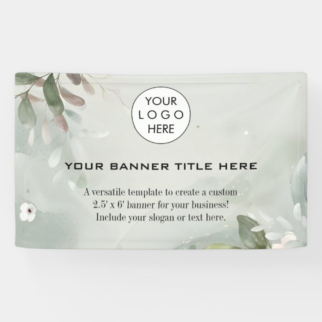 Business Logo Minimalist Modern professional navy Banner (Horizontal)