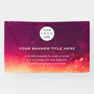 Business Logo Minimalist Modern professional red Banner