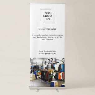 Business Logo   Minimalist Photo Professional  Retractable Banner