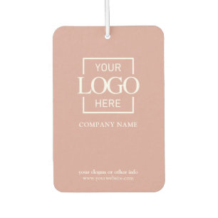 Business Logo Minimalist Professional Branded Car Air Freshener