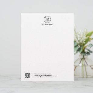 Business Logo   Minimalist Simple Clean  Letterhea Custom Letterhead