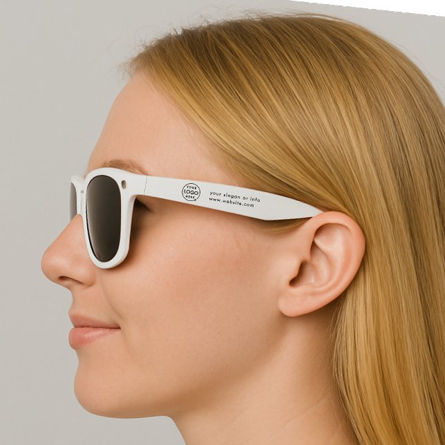 Business Logo | Minimalist Simple Clean White Sunglasses (Creator Uploaded)