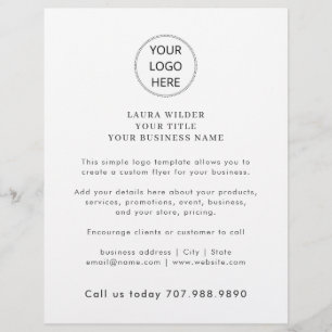 Business Logo Minimalist Simple  Flyer