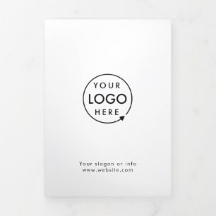 Business Logo   Minimalist Simple Trifold Brochure