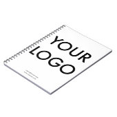 Business Logo Minimalist White Notebook (Left Side)