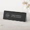 Business Logo | Modern Black Desk Name Plate