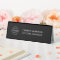 Business Logo | Modern Black Desk Name Plate