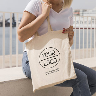 Business Logo Modern Company Promotional Large T Large Tote Bag