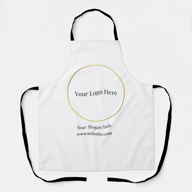 Business Logo | Modern Company Template Apron (Front)
