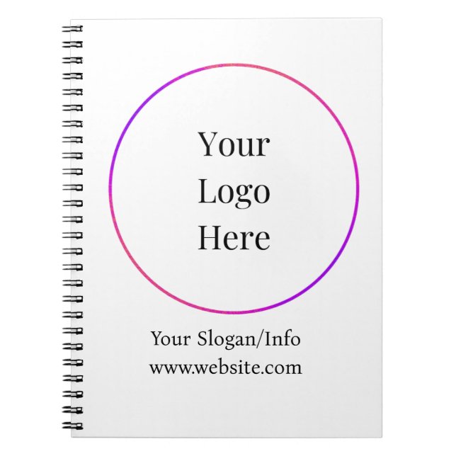 Business Logo | Modern Company Template Notebook (Front)