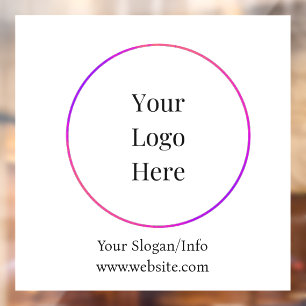Business Logo   Modern Company Template Window Cling