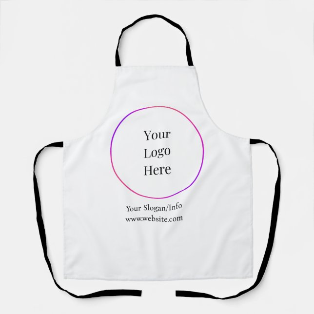 Business Logo Modern Customisable Templates Apron (Front)